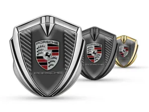 Porsche Emblema Metal Insignia Duradero Primoroso Montaje